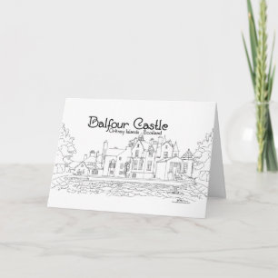 Balfour Castle Scotland Card