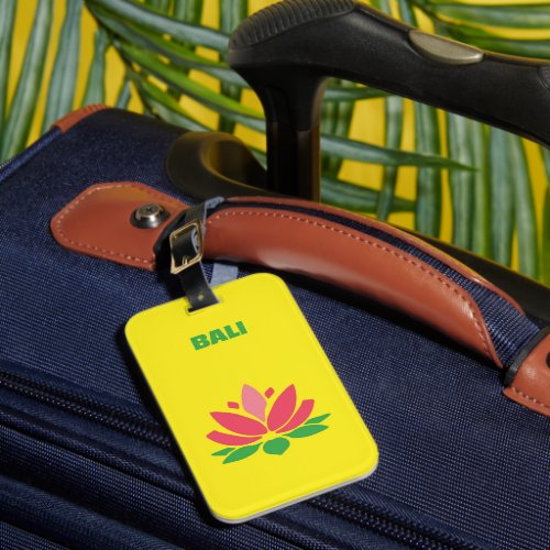 Bali Acrylic Luggage Tag