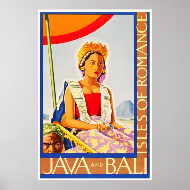 Bali Art Java Travel Poster Tourism Print (TR18)a (Front)