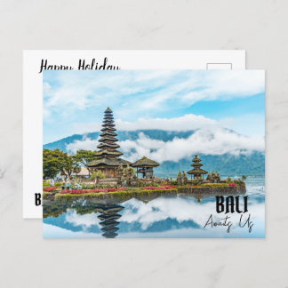 BALI AWAITS US HOLIDAY POSTCARD