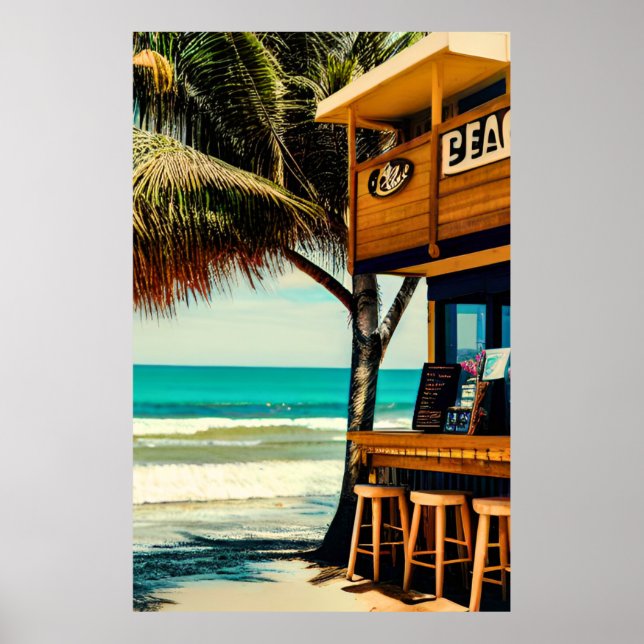 Bali Beach Cafe Bar Poster (Front)