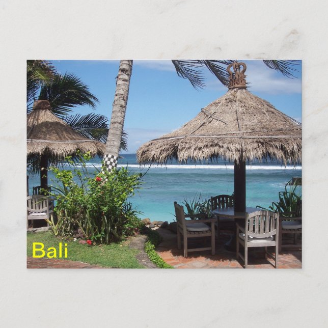 Bali Beach Scene Postcard (Front)