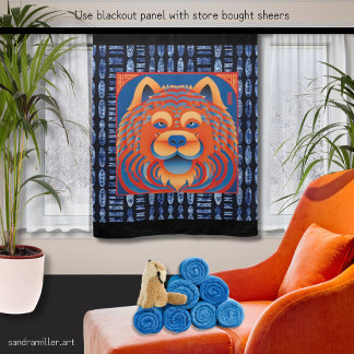 BALI BLISS Chow curtain blackout or sheer Curtain