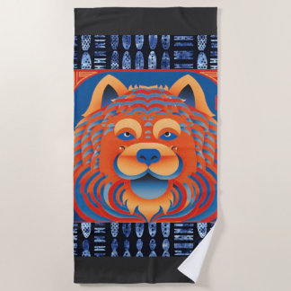 BALI BLISS Chow dog Beach Towel
