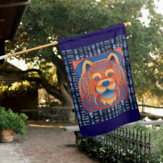 BALI BLISS Chow dog house flag