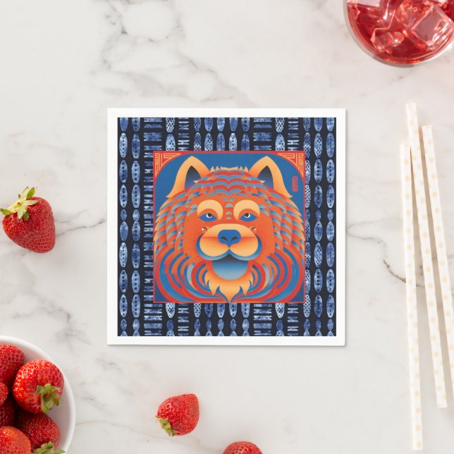 BALI BLISS Chow dog  Napkins (Insitu)