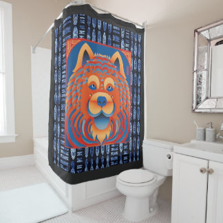 BALI BLISS Chow dog Shower Curtain