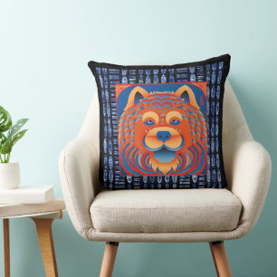 BALI BLISS Chow dog Throw Pillow