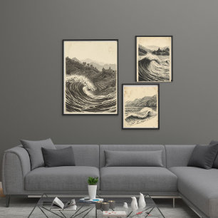 Bali Breezes – Vintage Tropical Indonesian Travel  Wall Art Sets