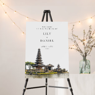 Bali Destination Wedding Welcome Sign