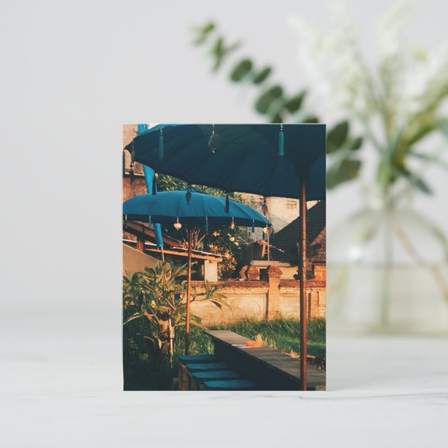 Bali Fields  Holiday Postcard (Standing Front)