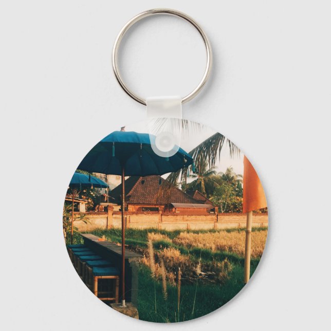 Bali Fields  Keychain (Front)