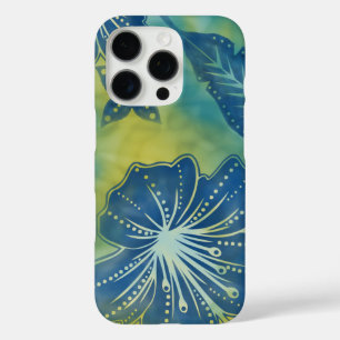 Bali Flower Batik Tropical iPhone 16 Pro Case