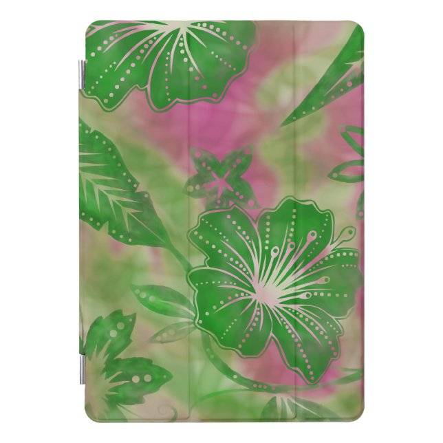 Bali Flower Batik Tropical iPad Smart Covers (Front)