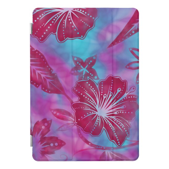 Bali Flower Batik Tropical iPad Smart Covers (Front)
