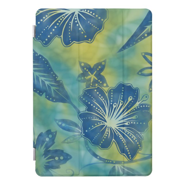 Bali Flower Batik Tropical iPad Smart Covers (Front)