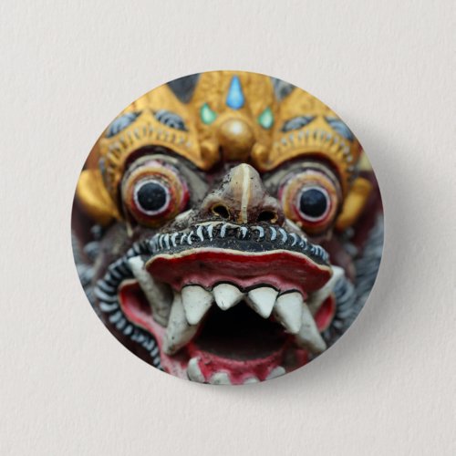 Bali Hindu mask Button