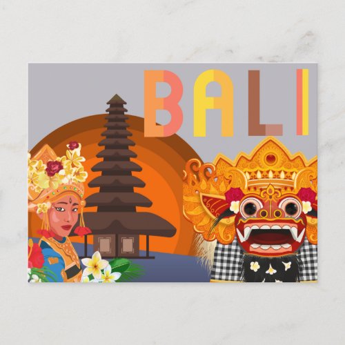 Bali Holiday Postcard