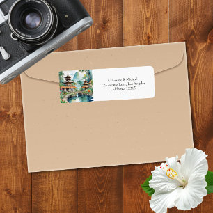 Bali Indonesia Asian Tropical Destination Wedding Label