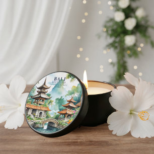 Bali Indonesia Asian Tropical Destination Wedding Mini Candle Favors