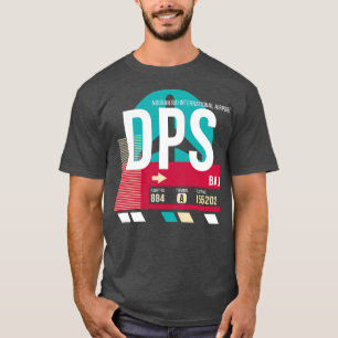 Bali Indonesia DPS Airport Code Baggage Tag E T-Shirt