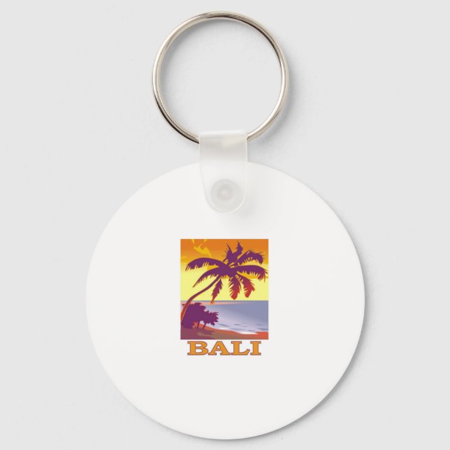 Bali, Indonesia Keychain (Front)