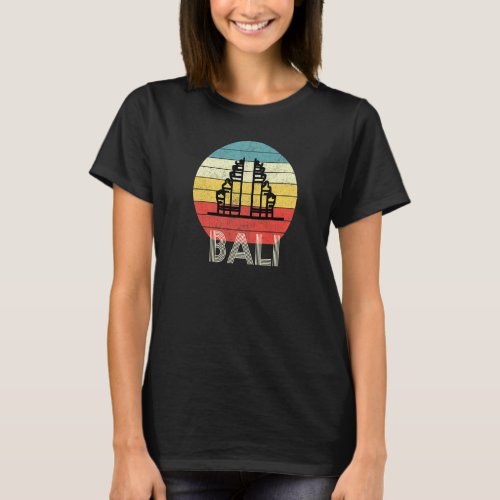Bali Indonesia Retro Sunset Vintage Distressed Vac T_Shirt