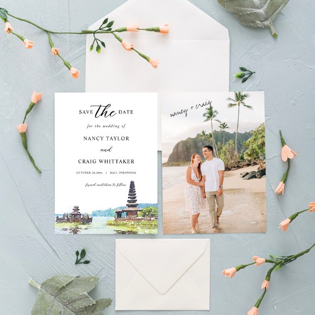 Bali Indonesia Save The Date Card (Creator Uploaded)