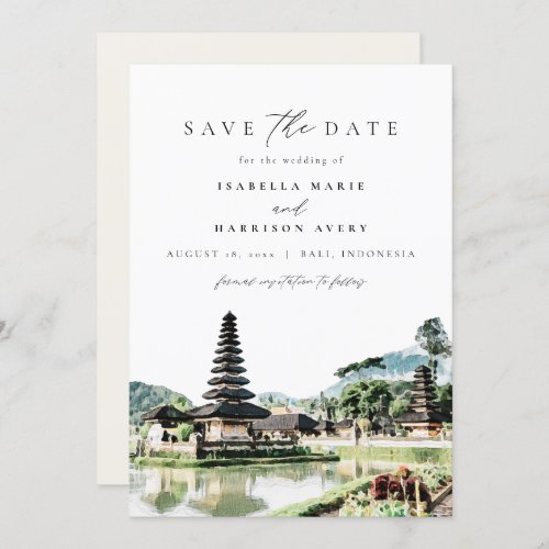 BALI INDONESIA Skyline Wedding Save the Date