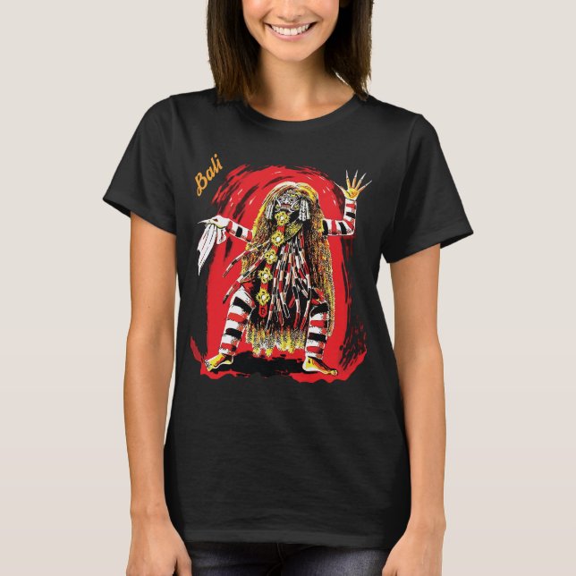 Bali Indonesia Spirit Retro Travel T-Shirt (Front)