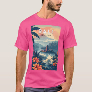 Bali Indonesia Travel Art Vintage T-Shirt