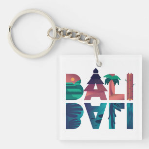 Bali Indonesia Travel Keychain