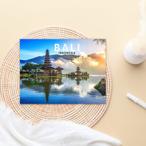 Bali Indonesia Travel Postcard