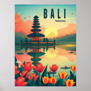 Bali Indonesia Travel Poster