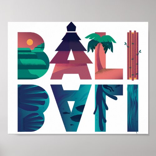 Bali Indonesia Travel  Poster