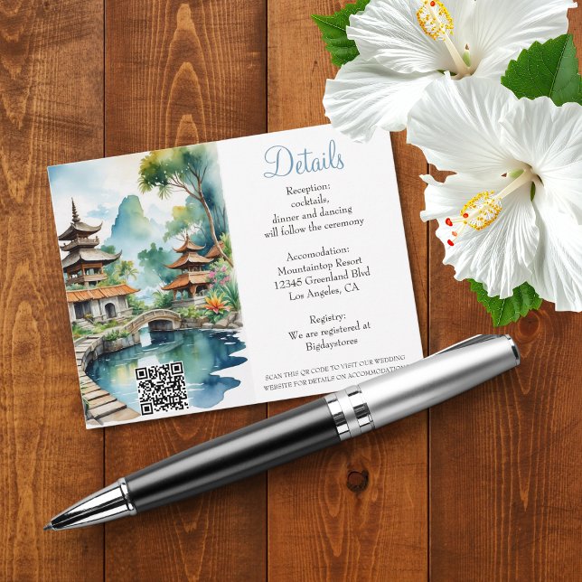 Bali Indonesia Wedding Enclosure Card (Creator Uploaded)