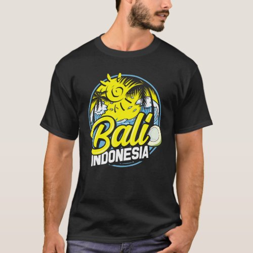 Bali  Indonesia Women Men Balinese Travel Kids Den T_Shirt