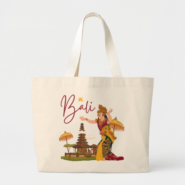 Bali Large Tote Bag (Front)