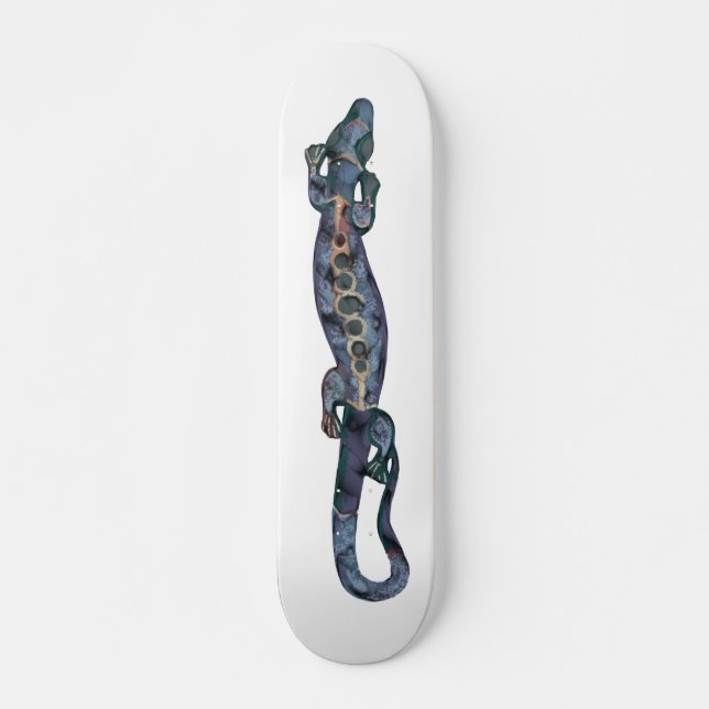 BALI lizard blue Skateboard Deck (Front)