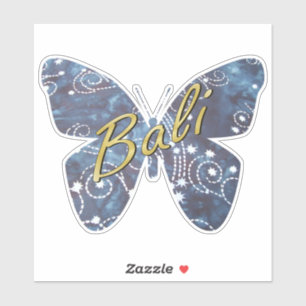 Bali Nights Batik Butterfly Sticker