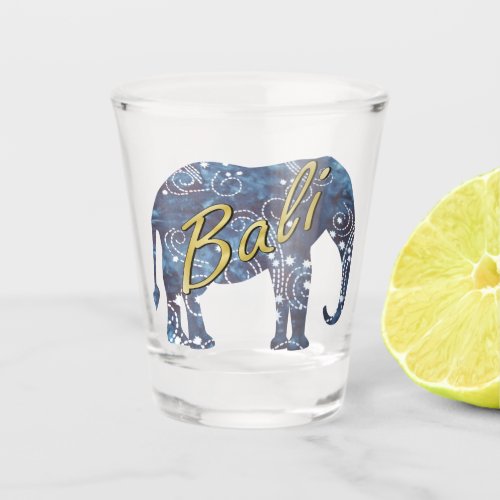 Bali Nights Batik Elephant Shot Glass