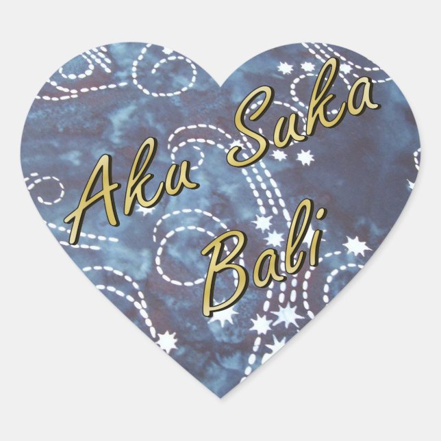 Bali Nights Batik Sticker (Front)