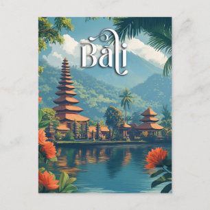Bali Paradise: Majestic Mount Meru Postcard