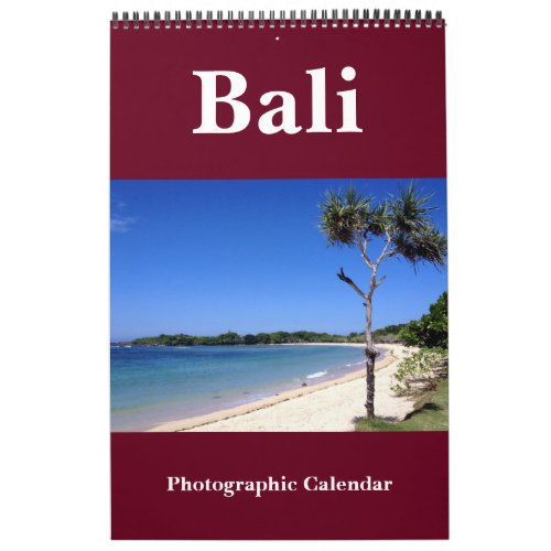 bali photography calendar