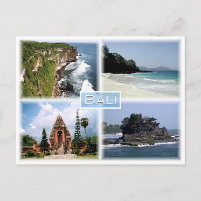 Bali - Pura Luhur Uluwatu - Padangbai Secret Beach Postcard (Front)