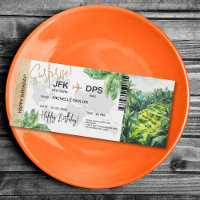 Bali Retreat Surprise Birthday Boarding Pass
