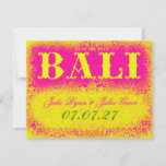 Bali Save The Date at Zazzle