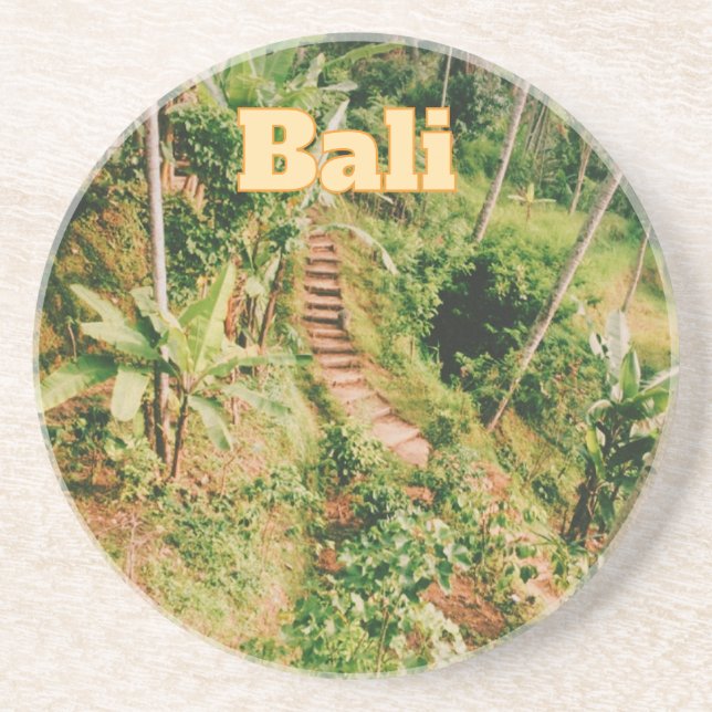 Bali Souvenir Flexible Photo Magnet Coaster (Front)