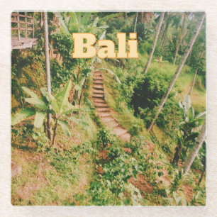 Bali Souvenir Flexible Photo Magnet Glass Coaster