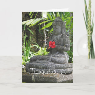 Bali Statue Birthday Card